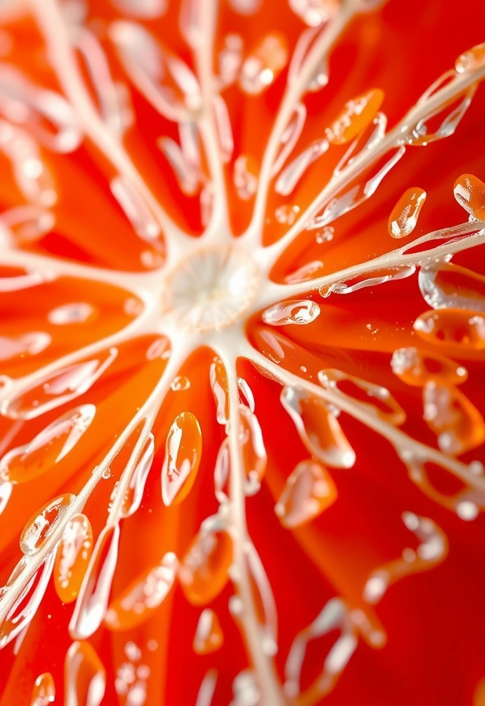 Detalle de pomelo fresco